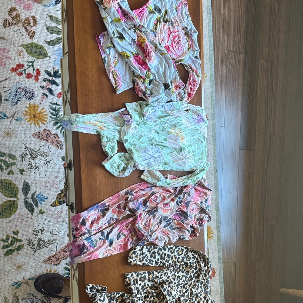 4 pairs of Posh Peanut girls bamboo pajamas